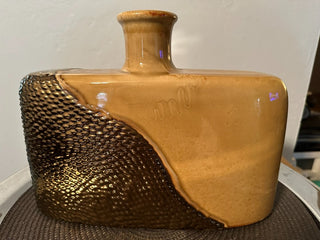 Vase Bottle Metallic Glazed MTS|132017