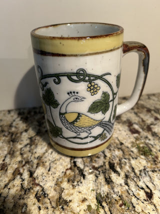 Vintage Mug, Peacocks, 1970s    MTS|82973