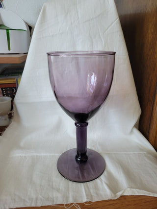 Vintage Amethyst Wine Goblets - Set of 4|82224