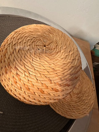 Basket 7.5inch natural round w/lid MTS|131314