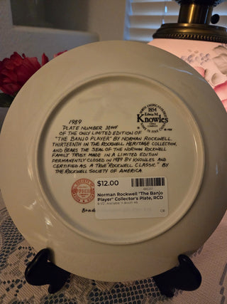 Norman Rockwell "The Banjo Player" Collector's Plate, RCD|144881