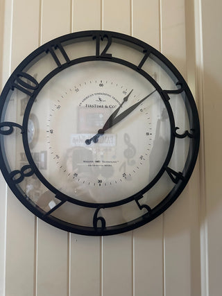 Bronze/black colored Kensington Whisper Wall Clock 18" RCD|105206