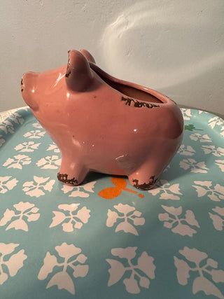 Pig Planter Pink Ceramic MTS|115058
