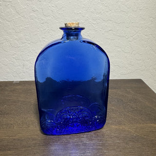 Vtg Vidrios De Levante Cobalt Glass Flask MTS|118830