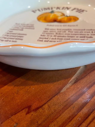 dei Ceramic Pumpkin Pie Dish ~MTS|111282