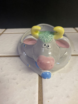 1985 Fitz and Floyd, Connie cow serving dish RCD|65636