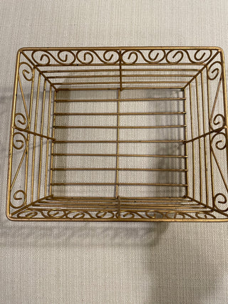 Gold wire basket
