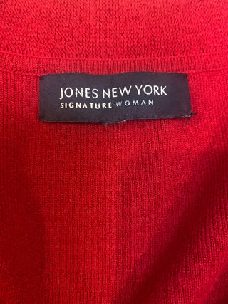 Red  Jones New York sweater w/buckle MTS|127916
