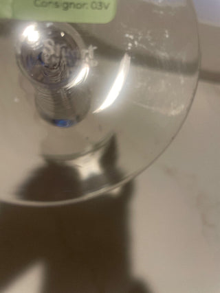 Vtg.Stuart Ariel Fine Crystal Water Glass, Airtwist Steamglass-RSV