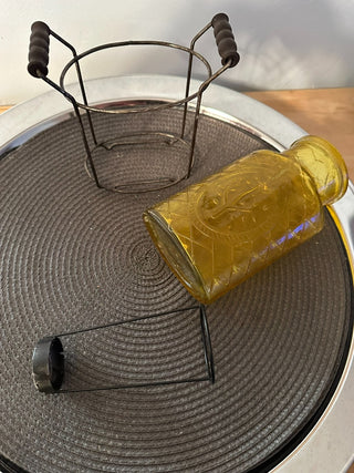 Candleholder, Tealight Jar/metal frame MTS|94929