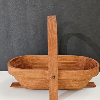 Vintage 90’s -  Handmade Collapsible Wooden Basket (BRI) - MTS|120156