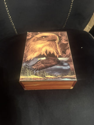 Eagle wooden box 6" X 8" #62 VV MTS
