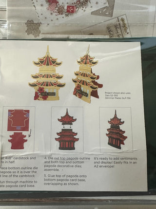 Metal Die Set - "Japanese Pagoda" (4 piece) w/instructions RCD