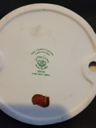 1982 Lefton Hand Painted Nativity Scene Candle Holder RCD|130622