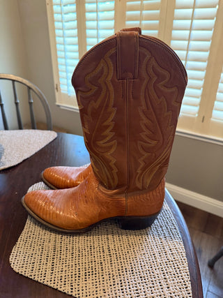 Justin Lizard Boots Size 9.5 D RSV|105326