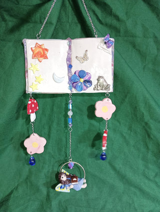 Fairy tale book window/wind charm