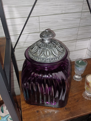 Vintage purple canister rsv