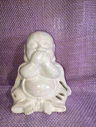 "Speak No Evil" ceramic Budda