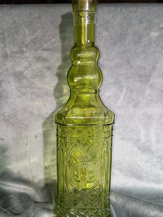Green vintage style bottle