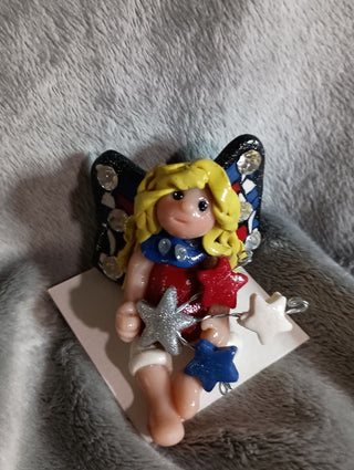 ♥️, white and 💙 fae