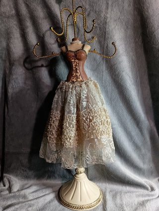 Lace dress jewelry holder