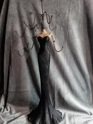 Black dress jewelry holder