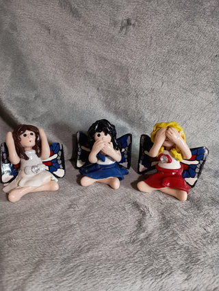Hear, Speak, See No evil fairies(set of 3)