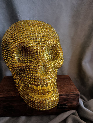 Golden Skull W/ light up eyes