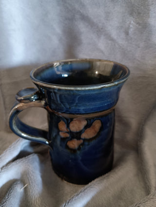 Handcrafted ceramic mug w/ thumb rest