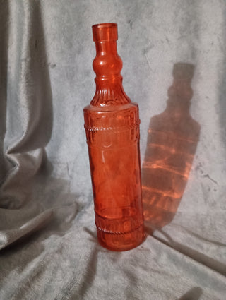 Orange glass bottle