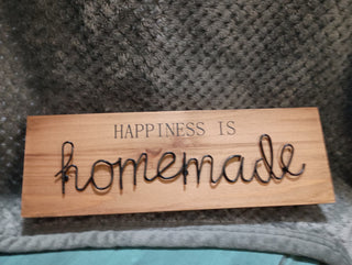 Sign "Happiness is Homemade"