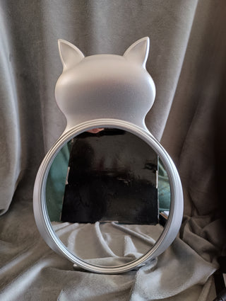 Cat shaped mirror (wall hanging or desktop