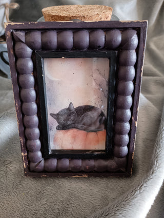 Black Cat & pumpkin magnet