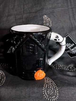 Cobwebs& Cauldron Haunted House mug