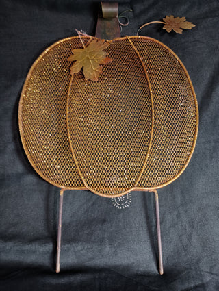 Pumpkin outdoor ground sign