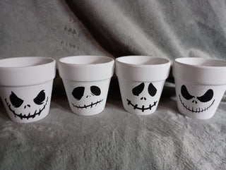 Faces of Jack mini pots (set of 4)