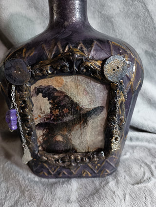 2 sided Witch Apothecary bottle