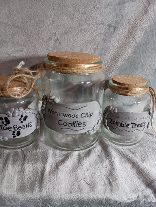 Spooky Glass jar trio