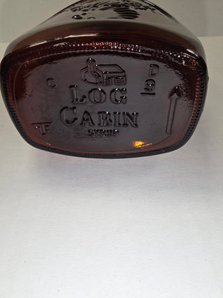Bicentennial Amber Log Cabin Syrup Bottle