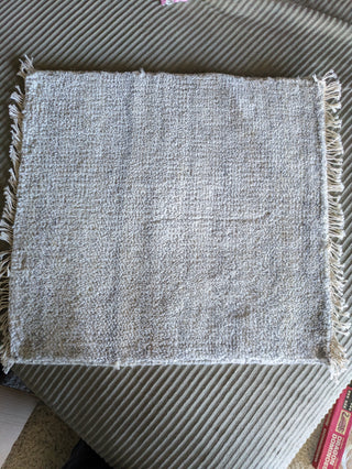 Mini rug - light beige and grey