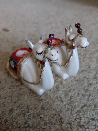 RARE Holt-Howard Christmas Camel Candle Holders