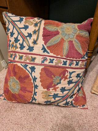 Pottery Barn Rozelle Embroidered Pillow Cover