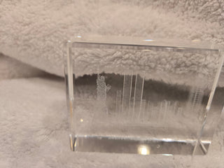 Twin Tower Crystal Paperweight