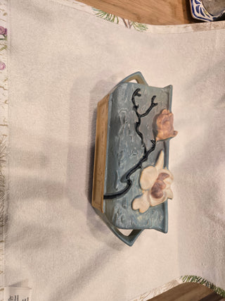 Roseville Blue Magnolia Planter,RSV