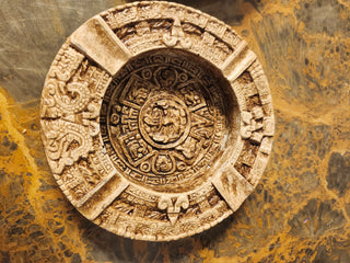 Handmade Aztec ashtray / trinkettray