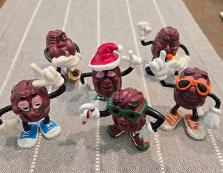 1980s Vtg California Raisins (lot of 6)