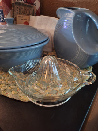 Vtg Depression Glass  Sunburst Citrus Juicer