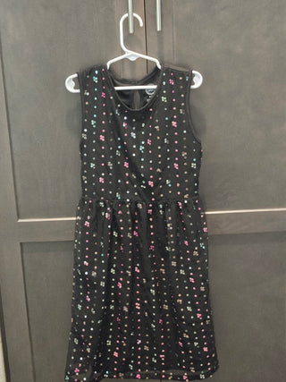 Girls Black w/Pink Sequins Dress (7-8)