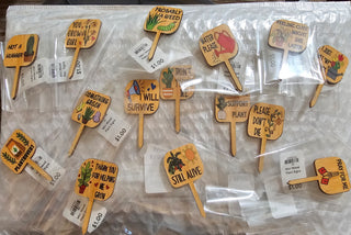 Mini Wood Plant Signs