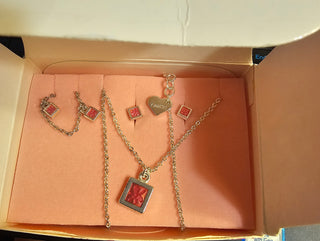 Barbie Flower Necklace, Braclet & Earrings Set